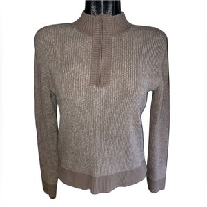 Rino Rossi Knits Mock Quarter Zip Neckline Sweater M